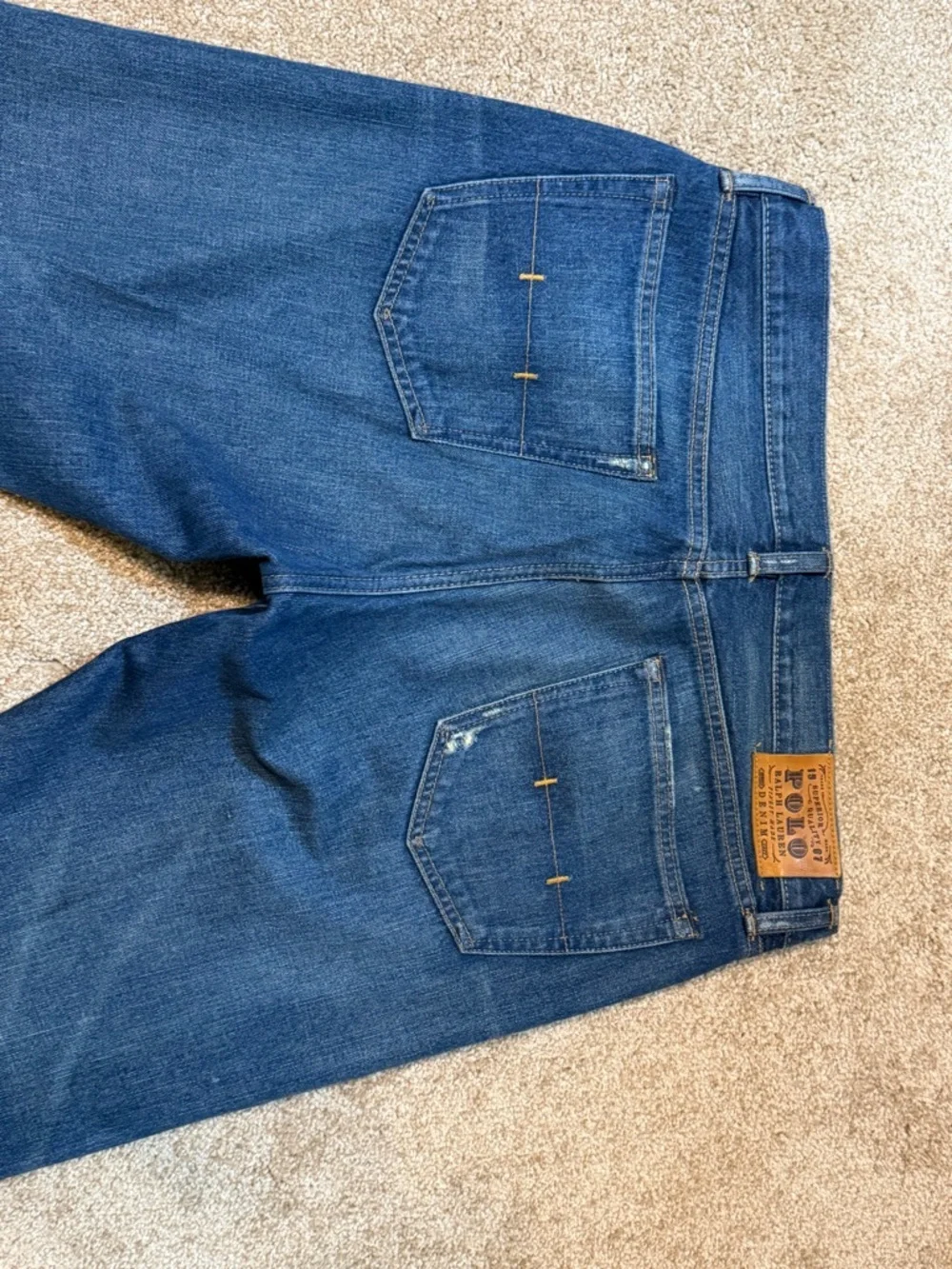 Polo by Ralph Lauren Men's Mid-Blue Straight-Leg Jeans